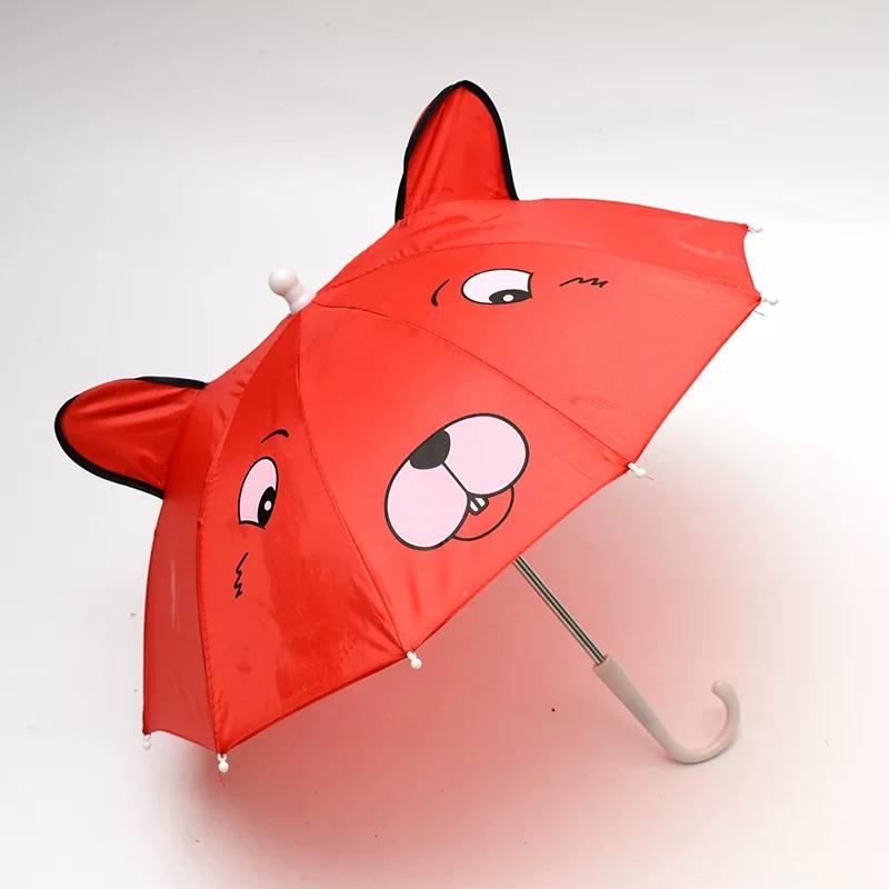 Ombrello per Bambini con Orecchie di Animale per Bambini e Bambine, Mini Ombrello Giocattolo da Ballo, Ombrello Parasole per Neonati di 1-2 Anni