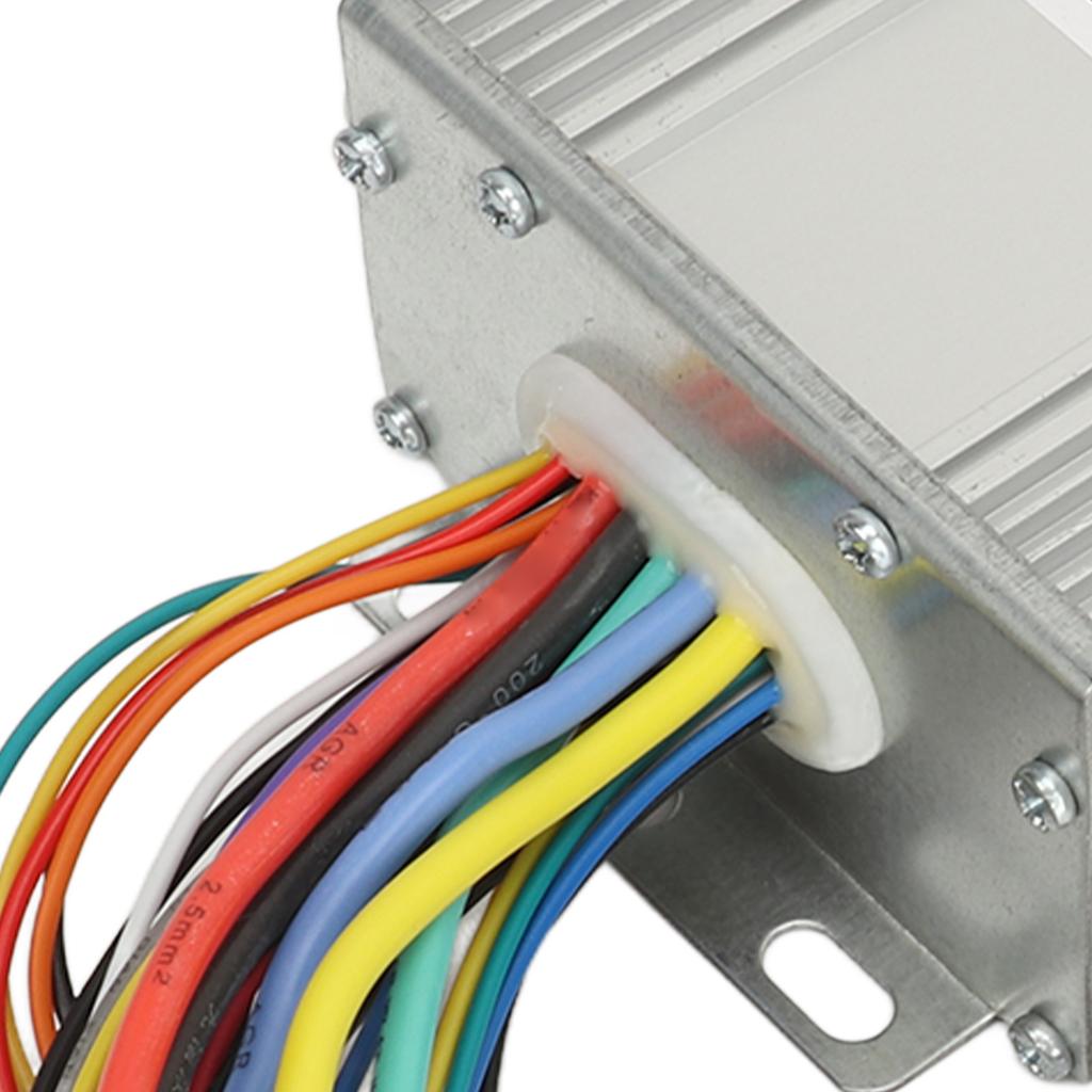 36V 48V 500W 28A Electric Bike Scooter Controller with 128DX Half Twist Throttle Grips Electric Bicycle Controller Kit