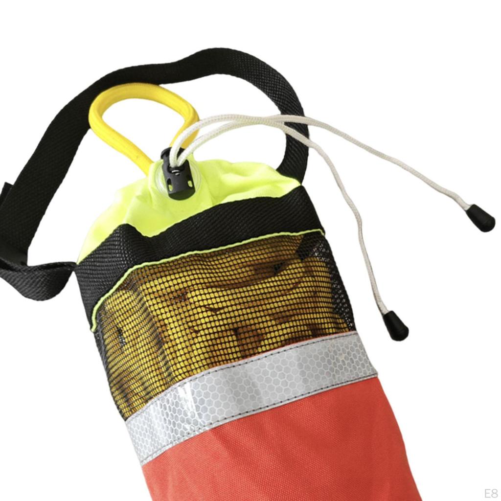 Floating Throw Bag for Life Rope, Accessory Made of Polypropylene And Oxford Cloth Covering.