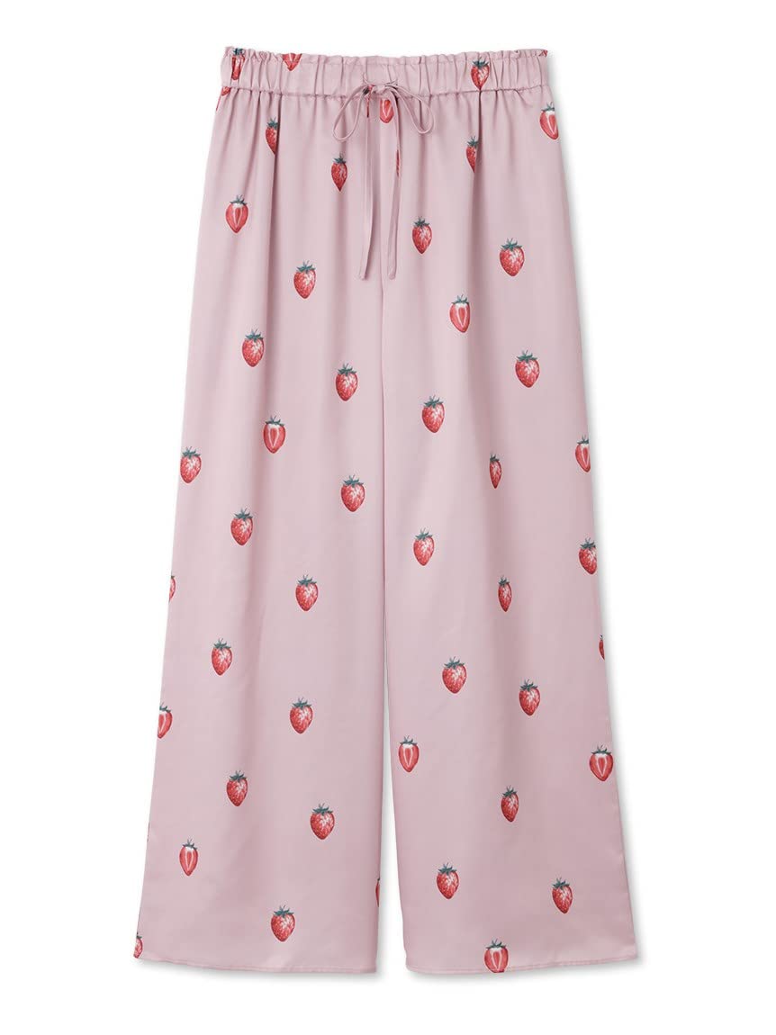 

Gelato Pique Strawberry Print Satin Long Pants розовый