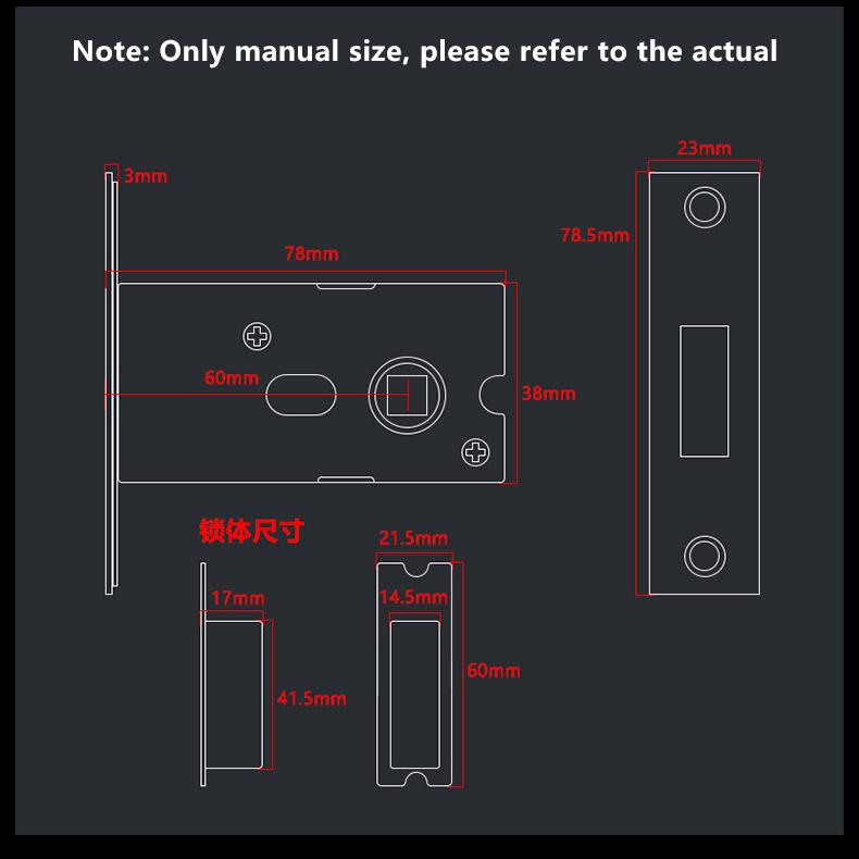 Invisible Door Lock Bedroom Single Side Secret Lock Chamber Door With Key Hidden Door Handle Background Wall Hidden Door Lock