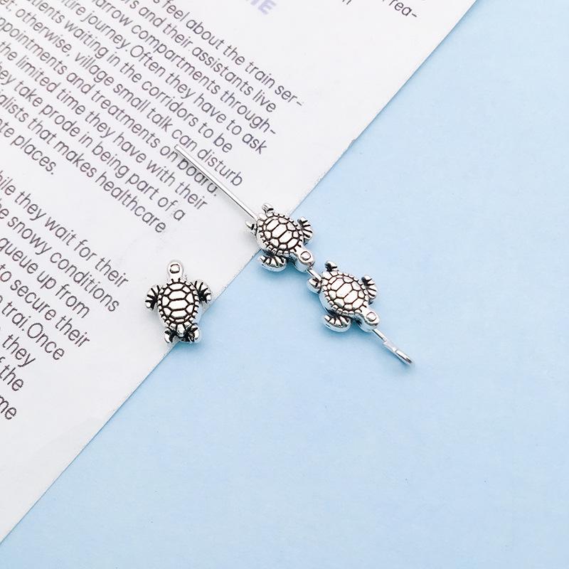Retro Antique Tibetan Silver Spacer Beads for DIY Jewelry - Large Hole Alloy Beads for Bracelets & Necklaces
