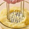 304 SUS Potato Press Stainless Steel Potato Press Manual Masher Kitchen Gadget Potato Garlic Press