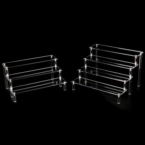 Stojanový regál Stohovatelná vícepatrová police Akrylový organizér Odolná proti skvrnám Výstavní police Kuchyňská spíž Koupelnová deska Organizér