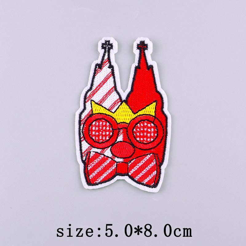 Letters Flower Embroidery Patch Iron On Patches For Cloting Cartoon Embroidered Patches On Clothes Applique Stickers Decor