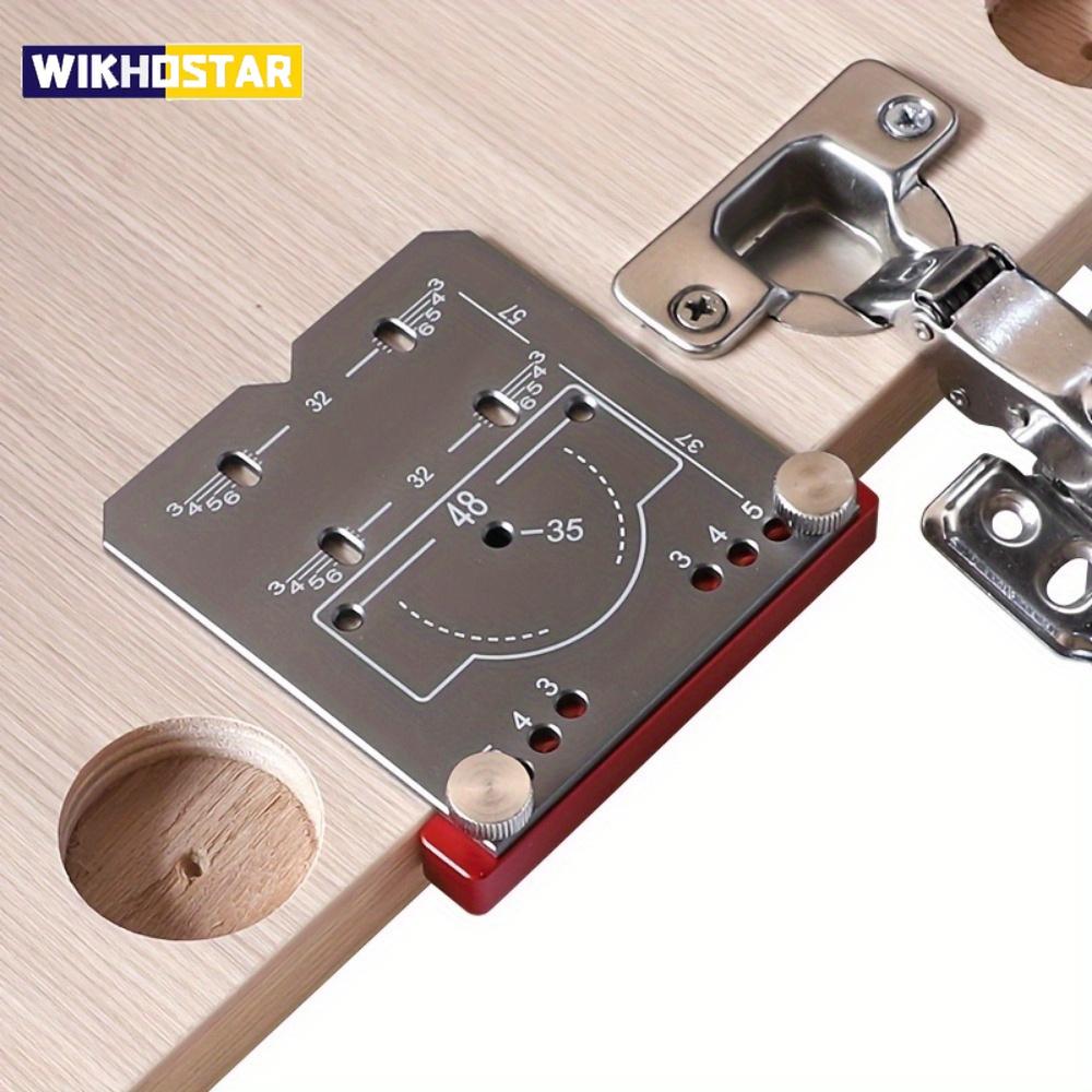 35mm Woodworking Punch Tool :Hinge Locator & Limit Frame for Quick,Precise Drilling,Essential for Cabinet & Door Hinge Mounting