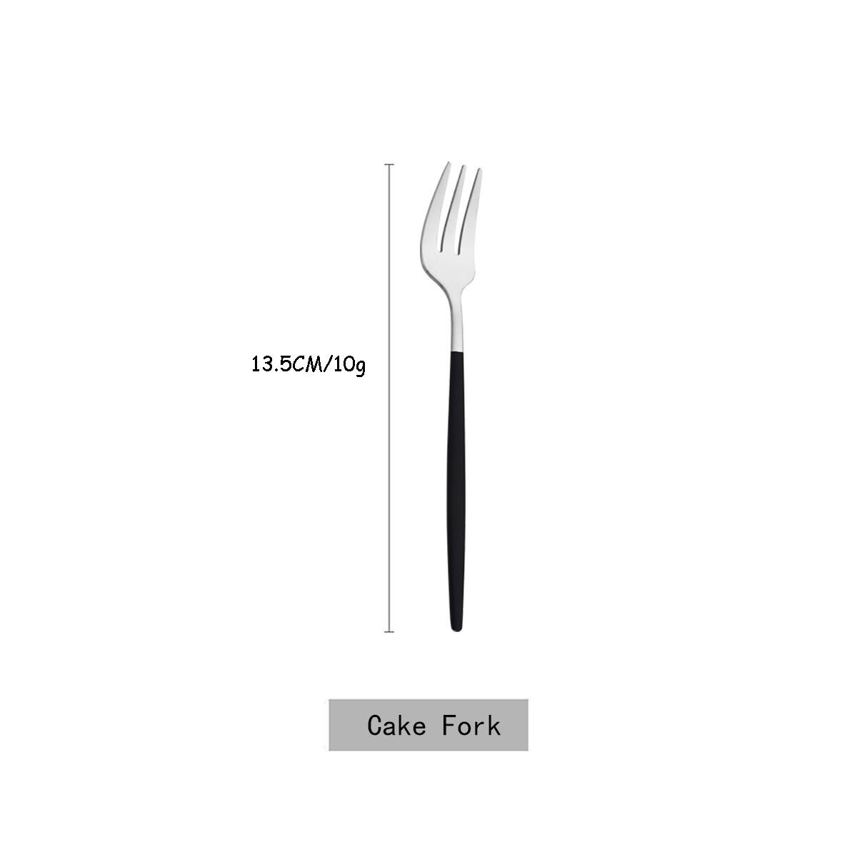 

Black Gold Cutlery Set Butter Knife Dessert Fork Long Handle Tea Spoon Dinnerware Flatware Stainless Steel Tableware Silverware