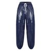 Mens Waterproof Jogging Pants Drawstring Elastic Waistband Side Pockets Track Pants