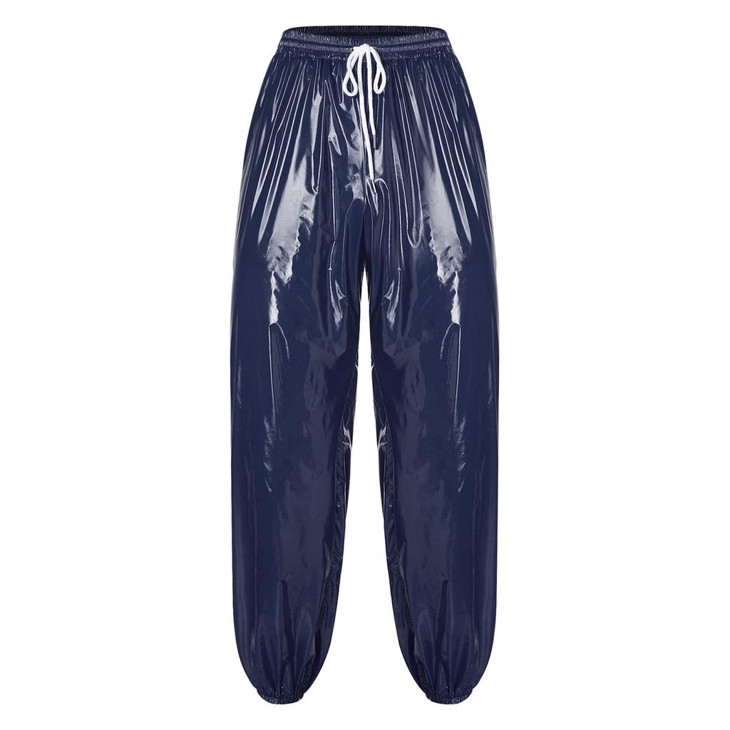 Mens Waterproof Jogging Pants Drawstring Elastic Waistband Side Pockets Track Pants