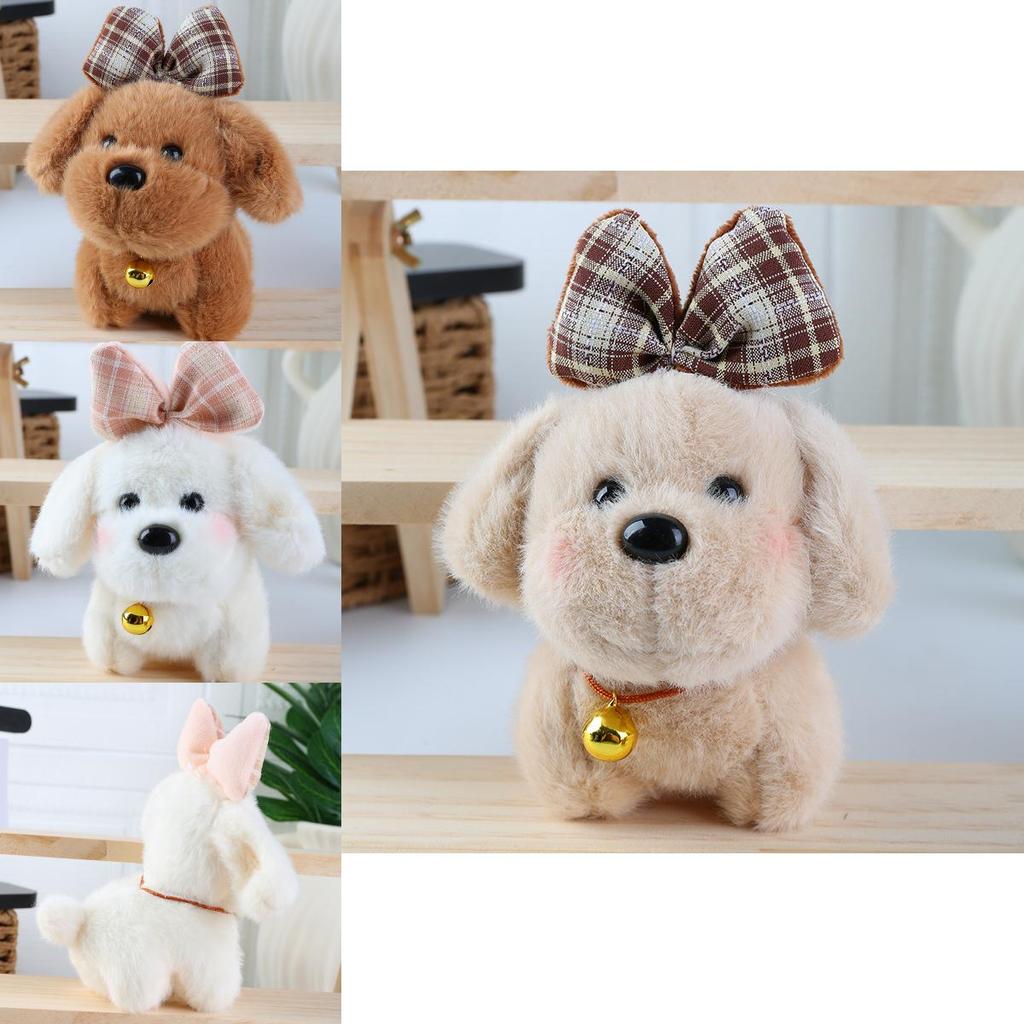 Soft Animal Plush Keyring With Bow Accent For Backpack Charm And Daily Use