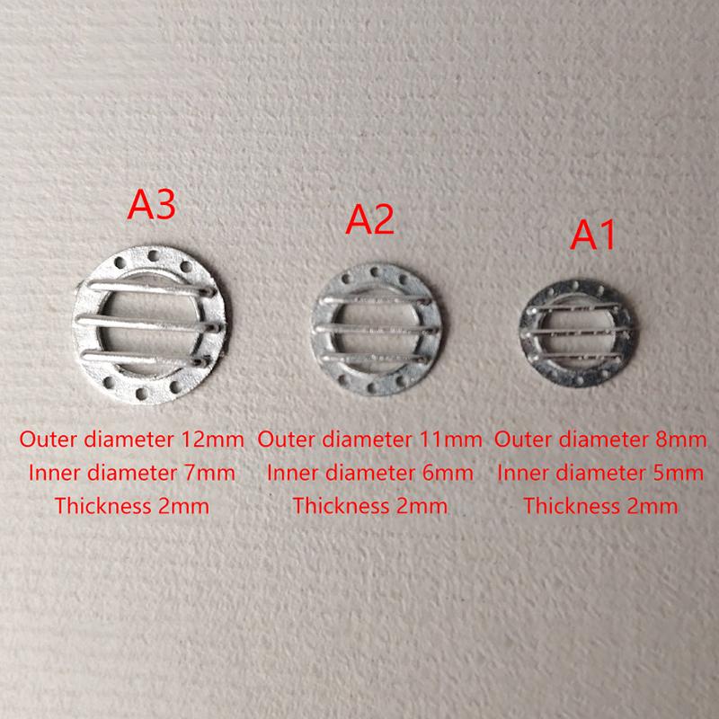 12Pcs Miniature Round Grille Porthole Outer Dia 12Mm/11Mm/8Mm Detailed Alloy Portholes For Miniscale Model Ship Boat Decoration