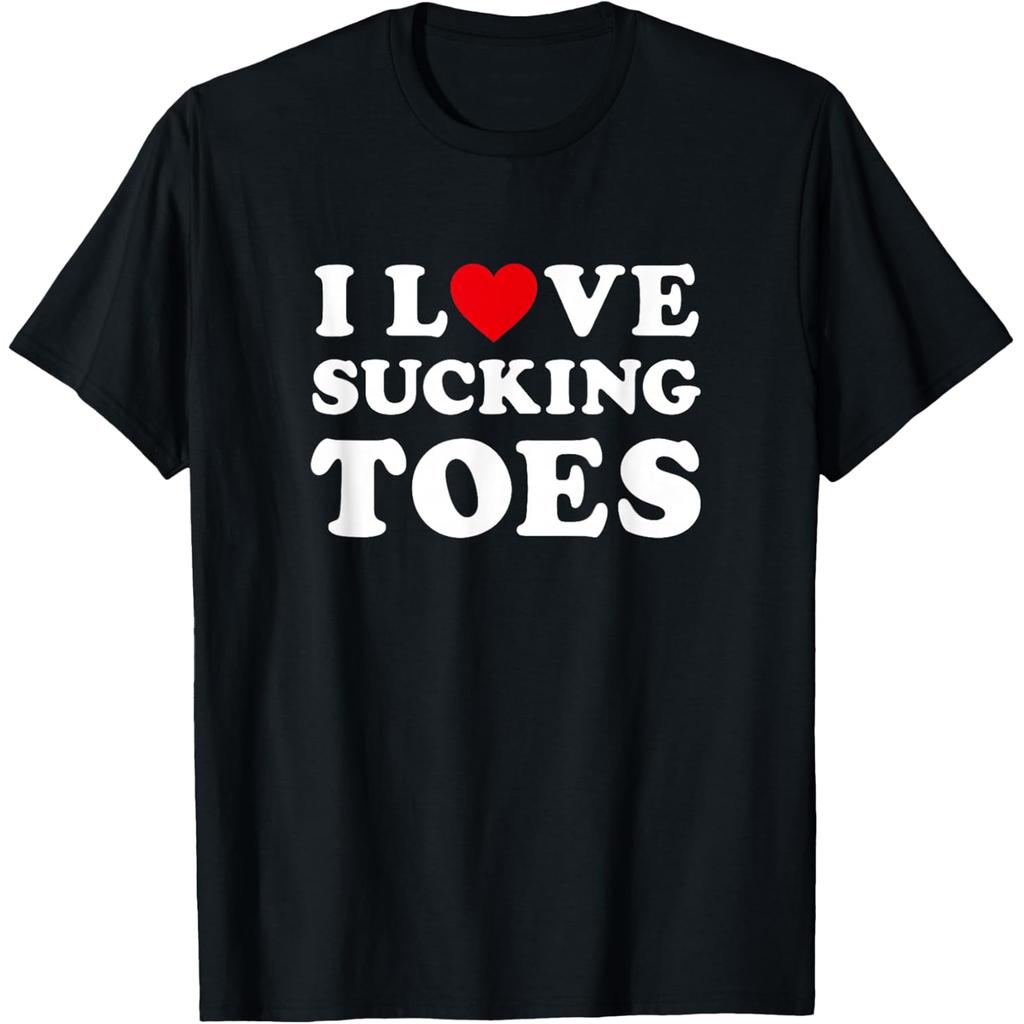 I Love Toes Red Heart Funny Foot Graphic T Shirts Men Women Cotton Humor Streetwear Tee Shirt Short Sleeve Unisex Loose Clothing
