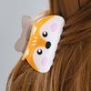 Hair Claw Cartoon Panda Fox Design Back Head Hair Clip Anti-slip Teeth Strong Grip Shark Hair Clip Lightweight Hair Accessory