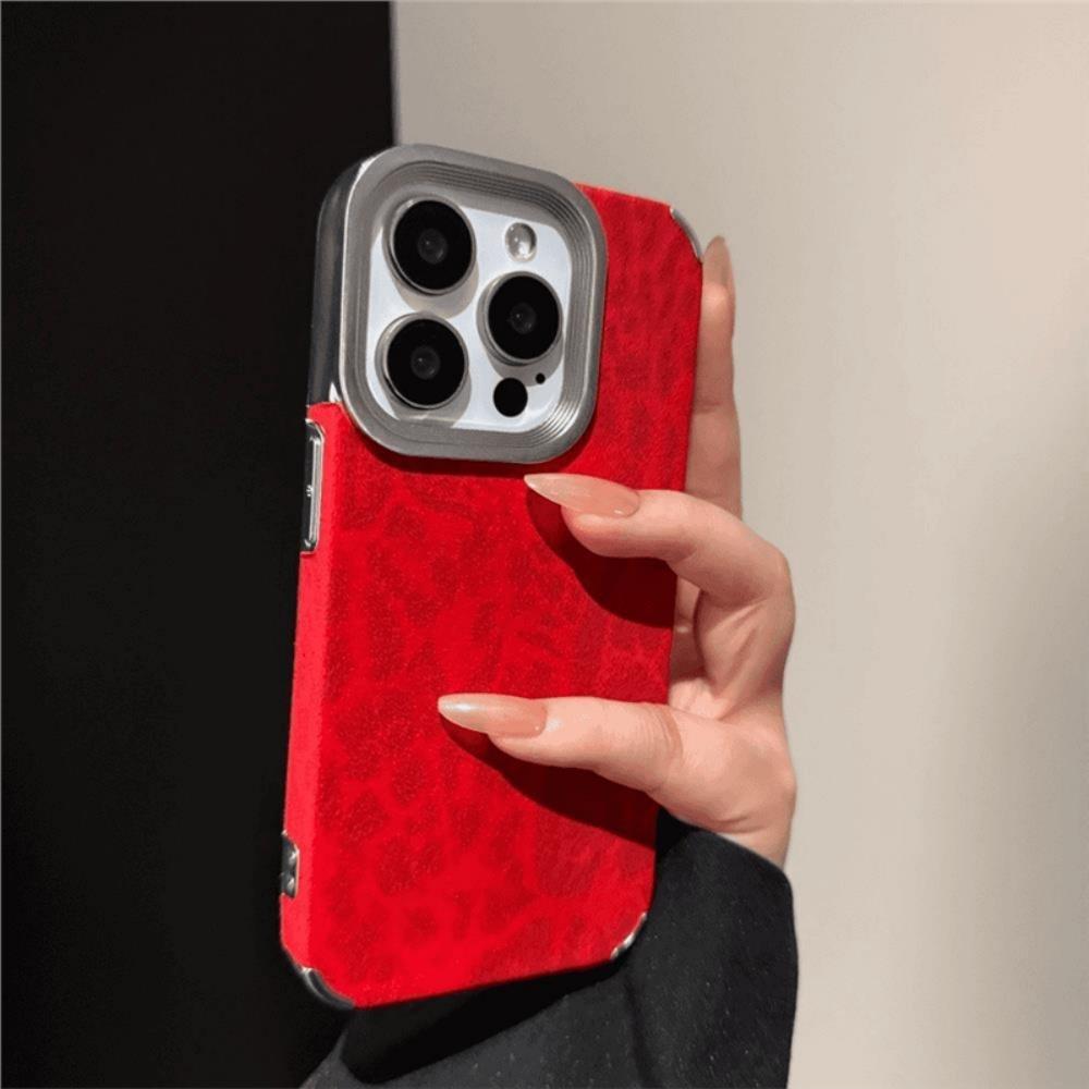 Luksusowe Etui w Chłodny Wzór Pantery Dla iPhone 17 Air 16 Pro Max 15 14 Plus 13 12 11 Matowe Poszycie Skórzana Tekstura Odporne na Wstrząsy Pokrowiec