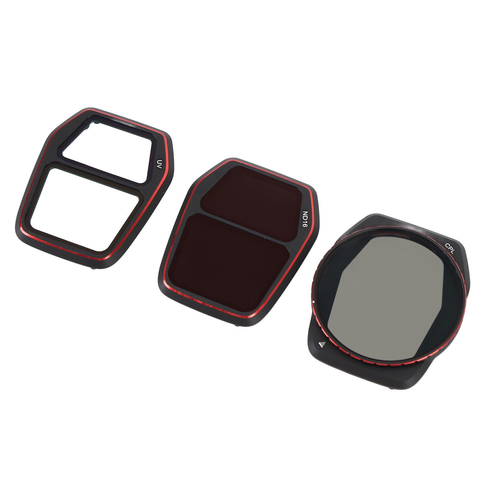 

Комплект фильтров для дронов, черная оправа из алюминиевого сплава, оптическое стекло HD с двухсторонним многослойным покрытием UV CPL