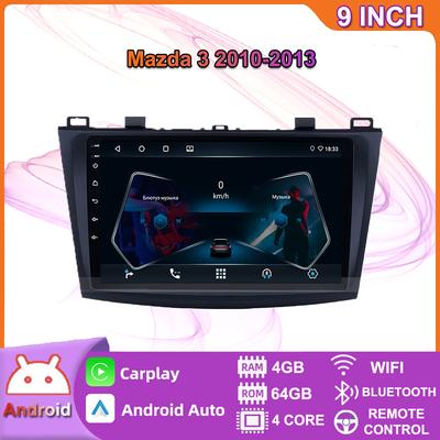 2 Din Android For Mazda 3 2010-2013 Car Radio Multimedia Player Stereo Navigation with BOSE Carplay Speakers Head Unit Video