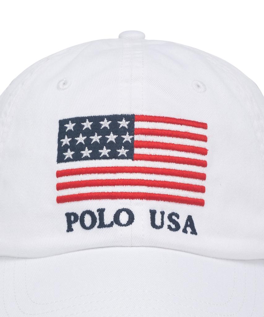 POLO RALPH LAUREN Flaggen Chino Baseballkappe - Weiß