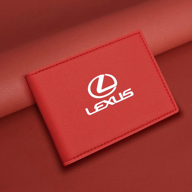 Ultra-Thin Car Driver License Bag ID Card Leather Cover For Lexus F-SPORT ES RX NX LS UX LM LX GX LC RZ IS CT GS RC HS SC TX LBX