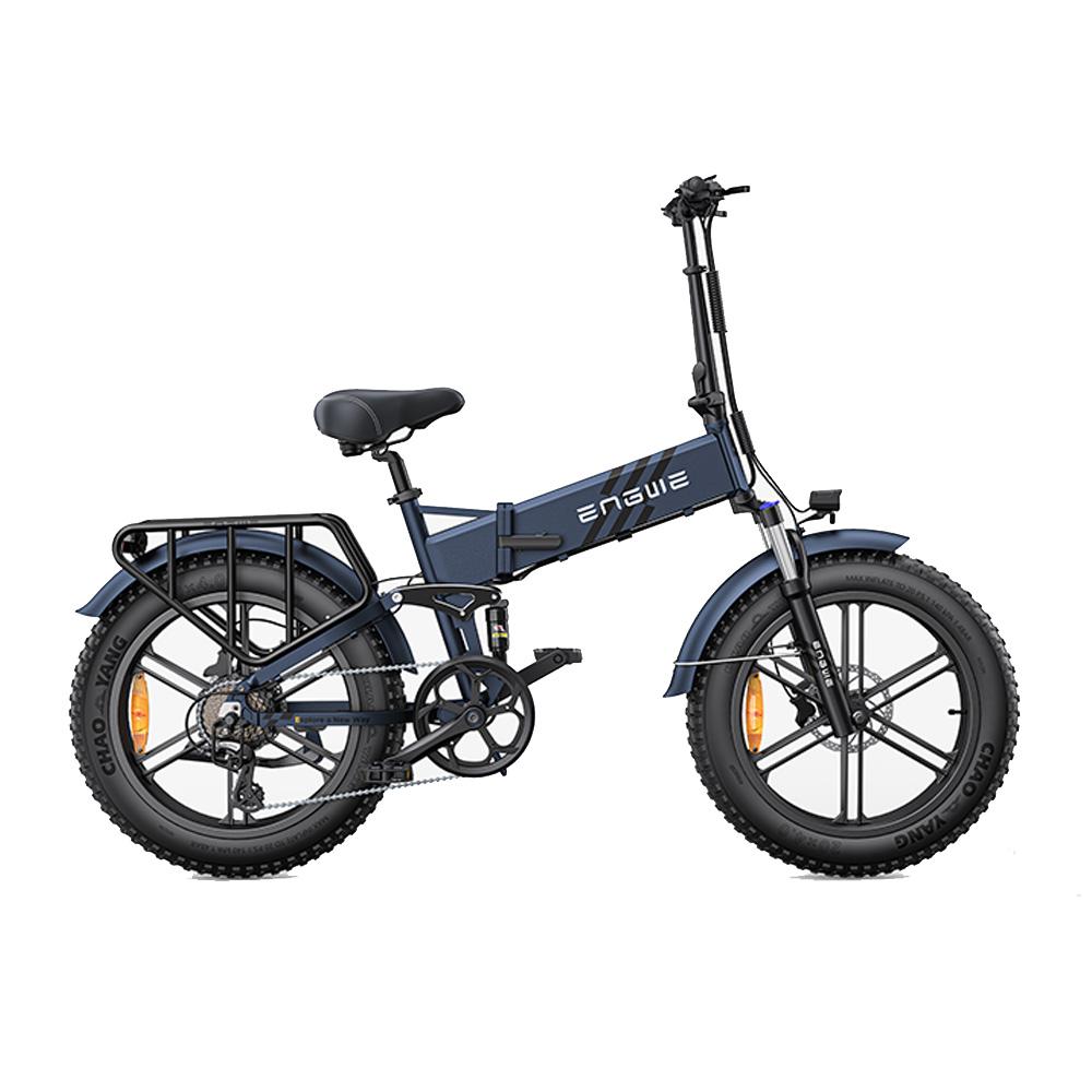 Engwe Engine Pro 2.0 250W City Commuter E-Bike with 48V16Ah, Shimano 8 Speed, Full Suspension, Torque Sensor, Foldable Electric Bike with Rear Rack