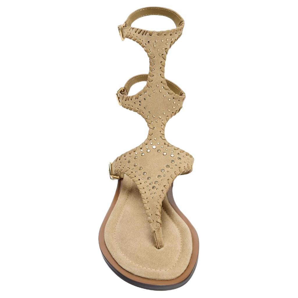 ZARA Comfortable Vintage Roman Sandals Women sandals Sand-Brown 2601610107