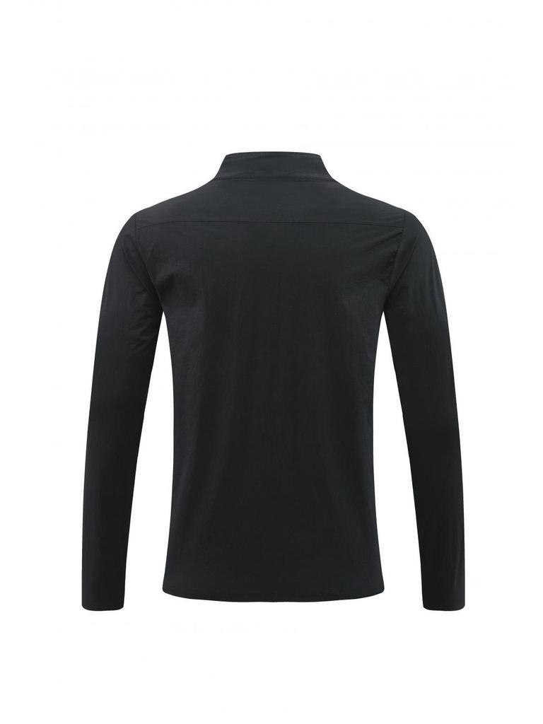 LULU Men's Autumn Breathable Sport Jacket - Casual Long Zipper, Stand-Up Collar, Trendy Running Outerwear