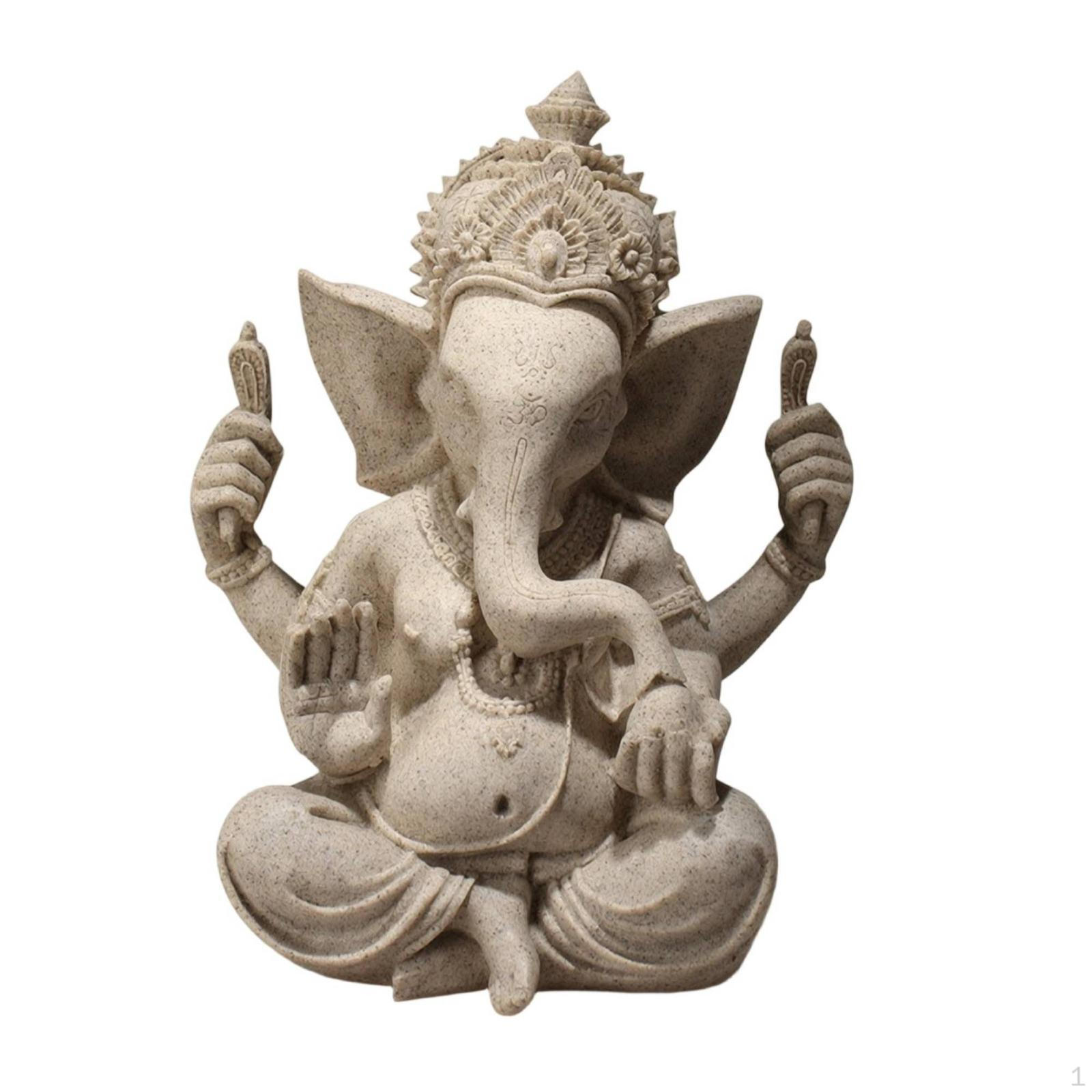 Hindu Deity Figurine Resin Statue Tabletop for Altar, Meditation Corner, Shelf
