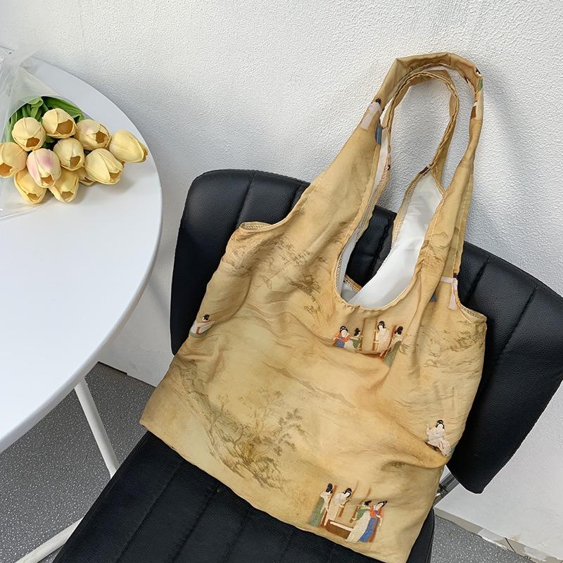 Light Canvas Bag Ambience Vintage Vest Shopping Bag