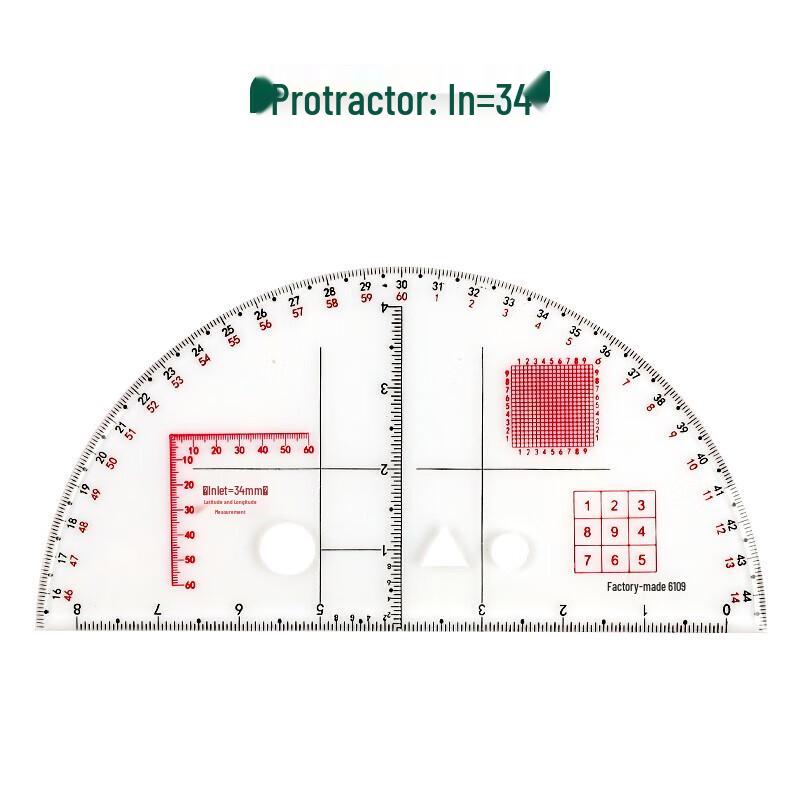 Artillery Command & Geographic Coordinate Protractor