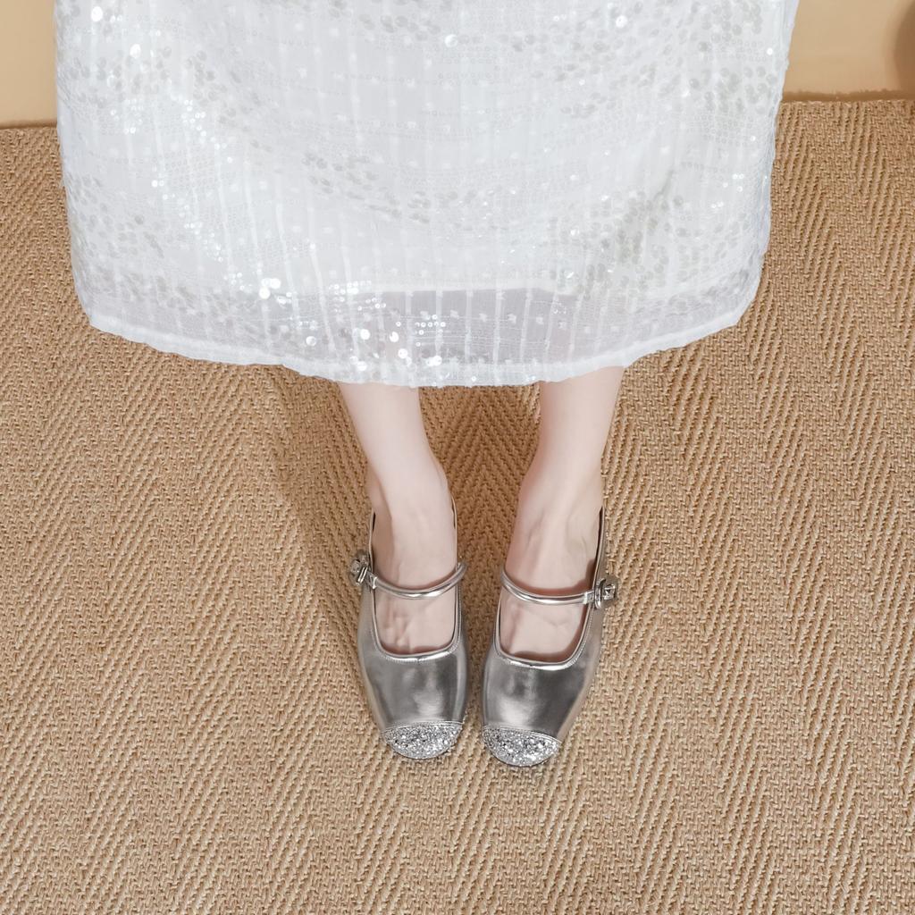 Women's shoes summer women's 2025 new fashion bag head half drag single shoes women's sexy versatile women's shoes soft sole is not tired