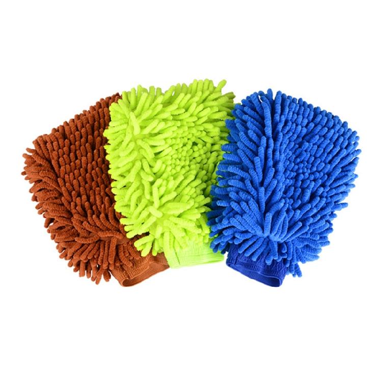 Microfiber Car Wash Mitt Ultra Soft Chenille Brush Cleaning Washing Sponge Glove