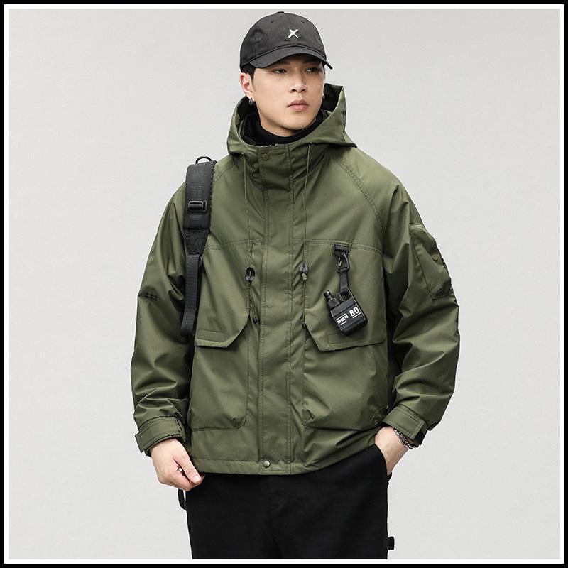 Waterproof And Windproof Three-In-One Jacket Cotton Jacket Men'S Season Fleece Functional Wind Jacket