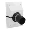 HVAC Wall Penetration Line Set Cover Kit Plastic Split AC Line Set Wall Cover with Soft Gasket for Indoor Outdoor   Conditioner