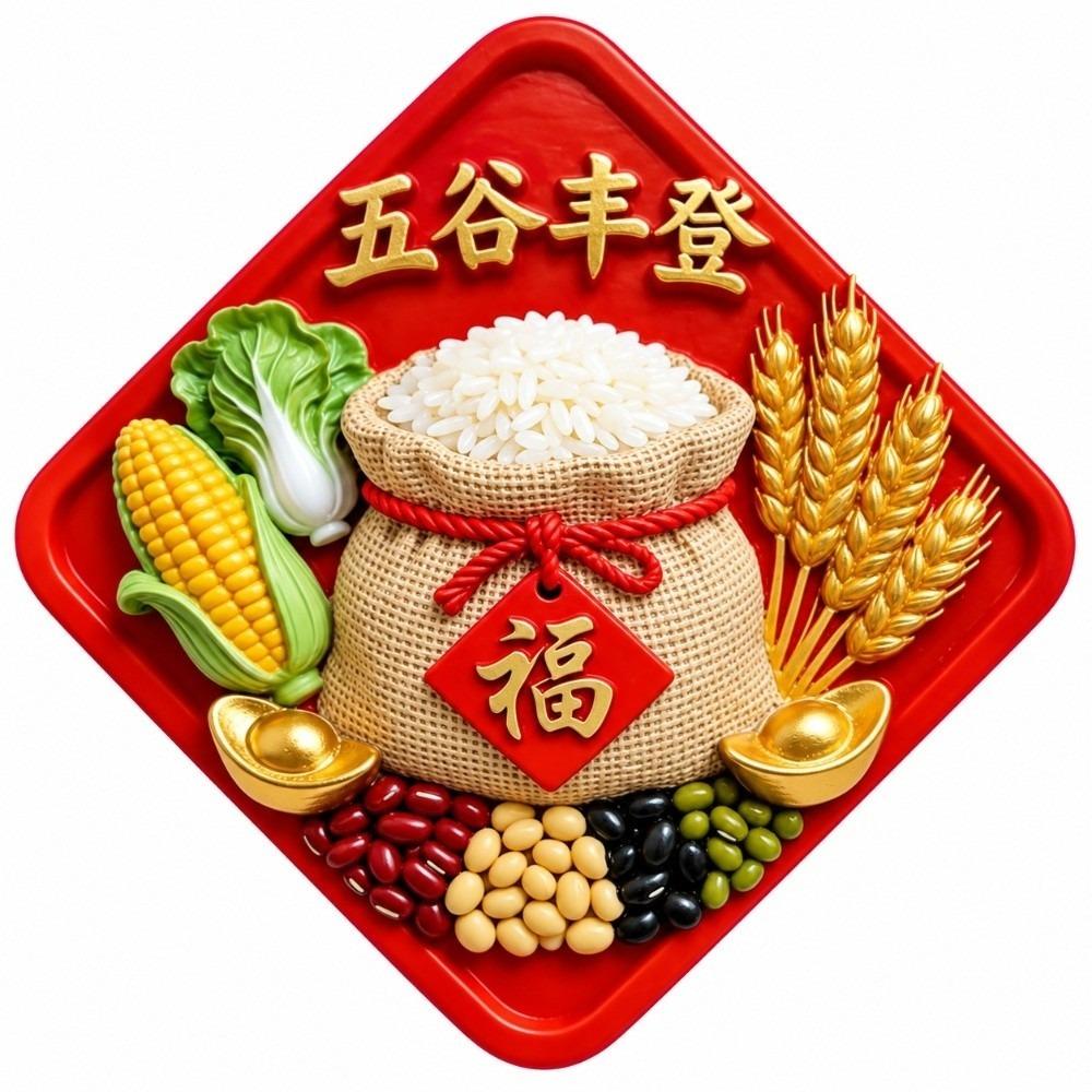 3D Relief Fridge Magnet Food Theme 3D Refrigerator Stickers Decorative Fridge Magnet Home Decor
