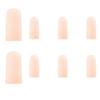 8 Silicone Toe Covers, Comfortable and Non-Slip, Soft Silicone Material, Skin Tone (2 Large, 6 Small)