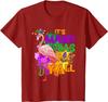 Funny Carnival Party Gift Idea Flamingo Mardi Gras Youth Unisex T-shirt