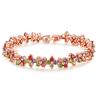 2026 European and American Style Jewelry Zircon Crystal Bracelet Women's Fashion Color Bracelet Girlfriend Muse Retro Style