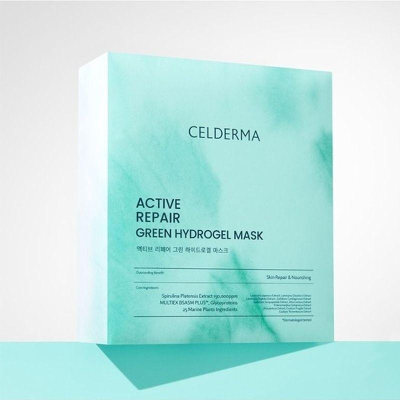 Celderma Active Repair Green Hydrogel Mask (4 Sheets)