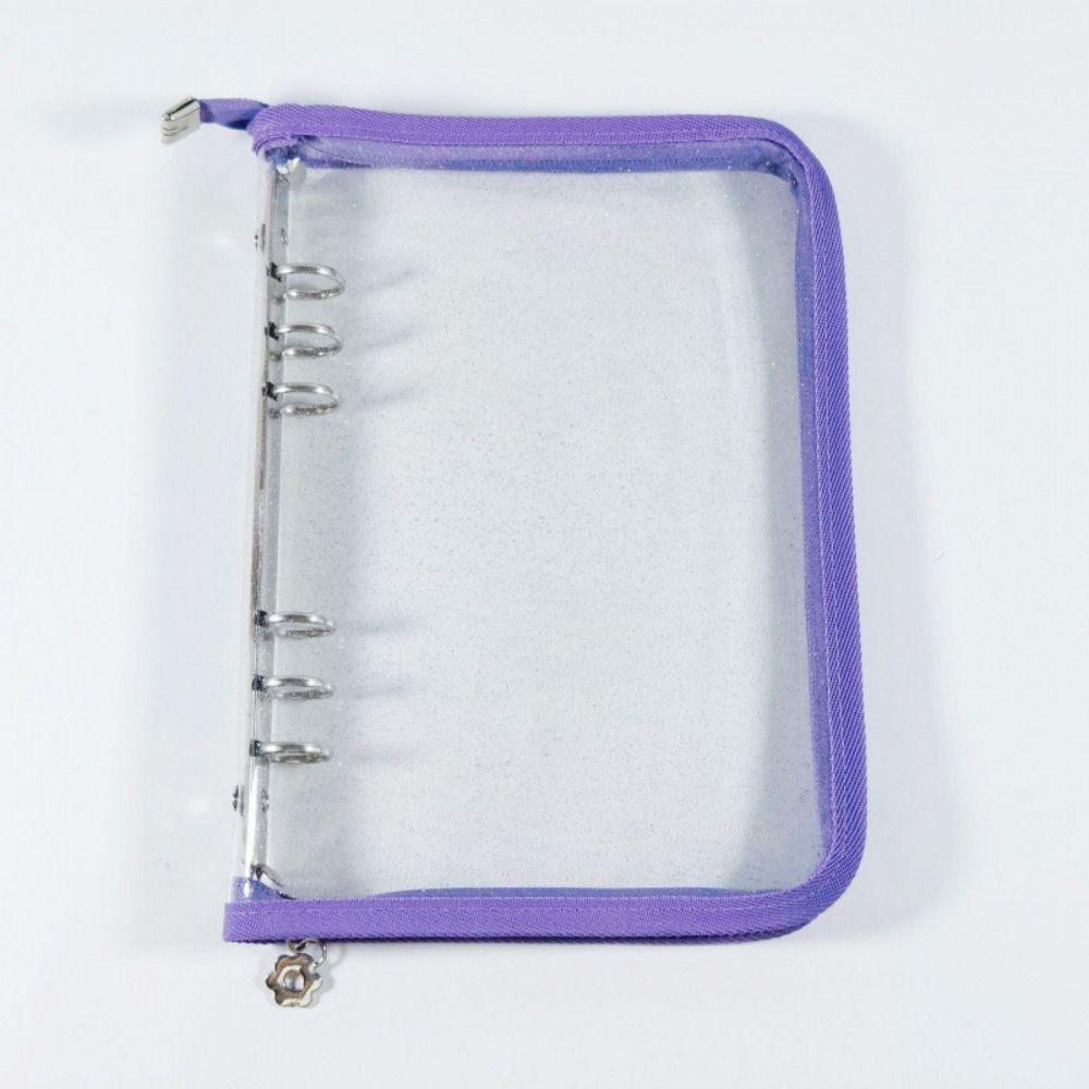 Glitter Transparent Photo Album Multi Pockets Sticker Keeper PVC DIY Photocard Organizer Bag  Kids