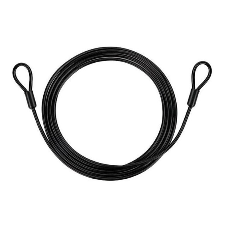 1/2PCS 100CM/3.3Ft Safety Cable Wire Rope Long Travel Security Cable Lock,Braided Steel Coated Safety Cable Luggage Lock