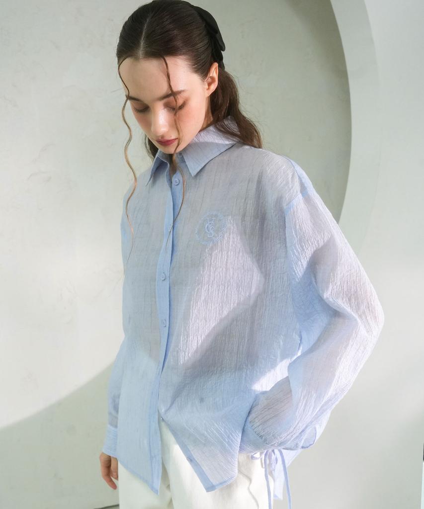 VIVACIOUS Summer Side Shirring Shirt – 4Col