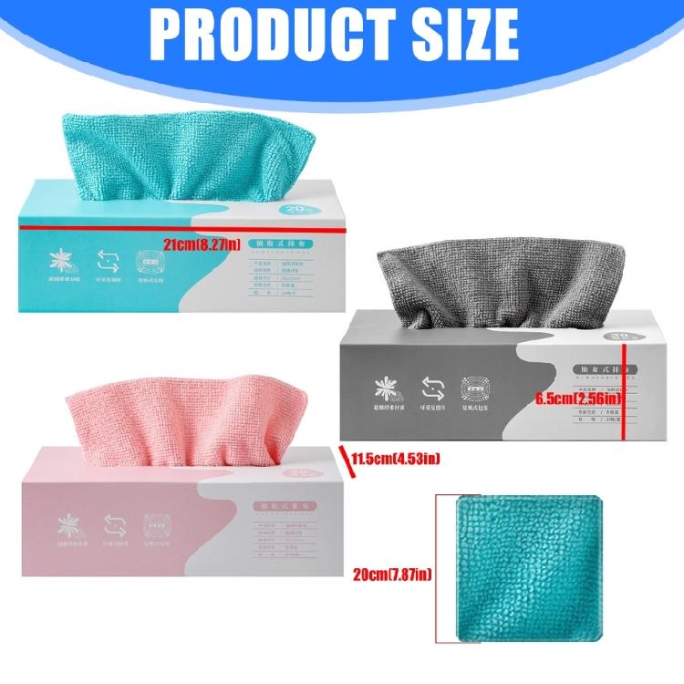 3x20 Sheets Quick Pull Household Wipes Absorbent Fiber Cloth for Countertop Appliance Sanitizing