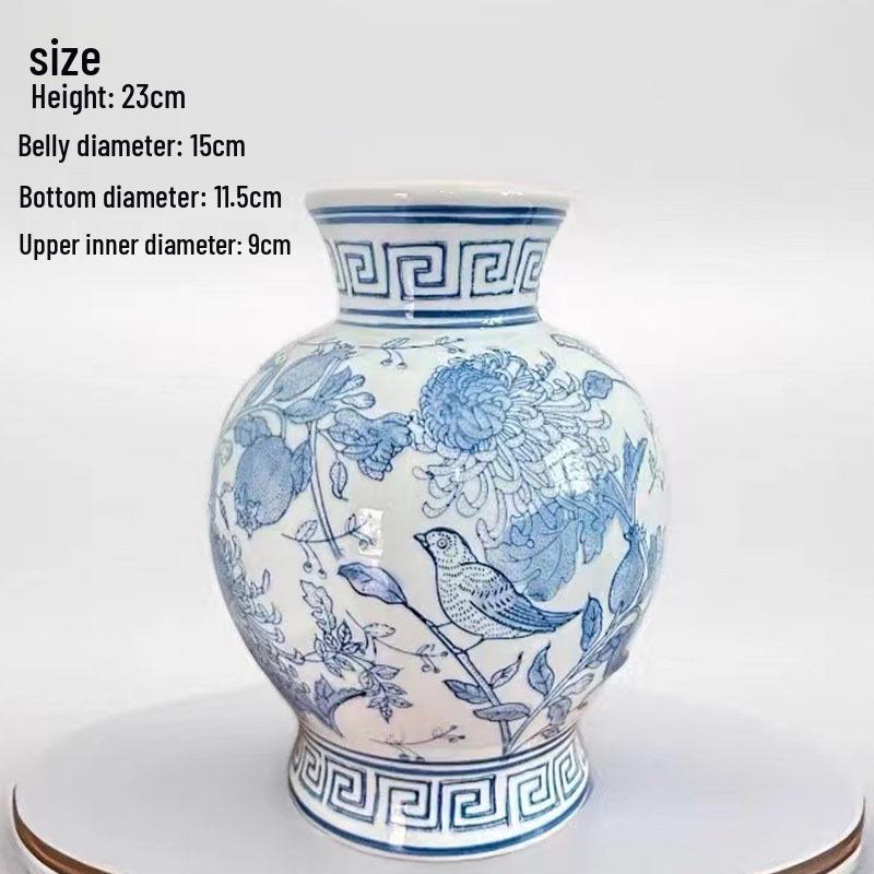 New Chinese Style Multicolor Porcelain Vase for Hydroponic Flower Arrangement – Home Decor
