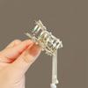 Women Hair Claw Zinc Alloy Personalized Stylish Clip with Tassel Ladies Headwear Decoration Wedding Face Washing Clamp