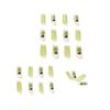 Iced Matcha Green Butterfly Long Nail Patch False Nail Removable Nail Patch Wearing Nail Patch Factory Sales