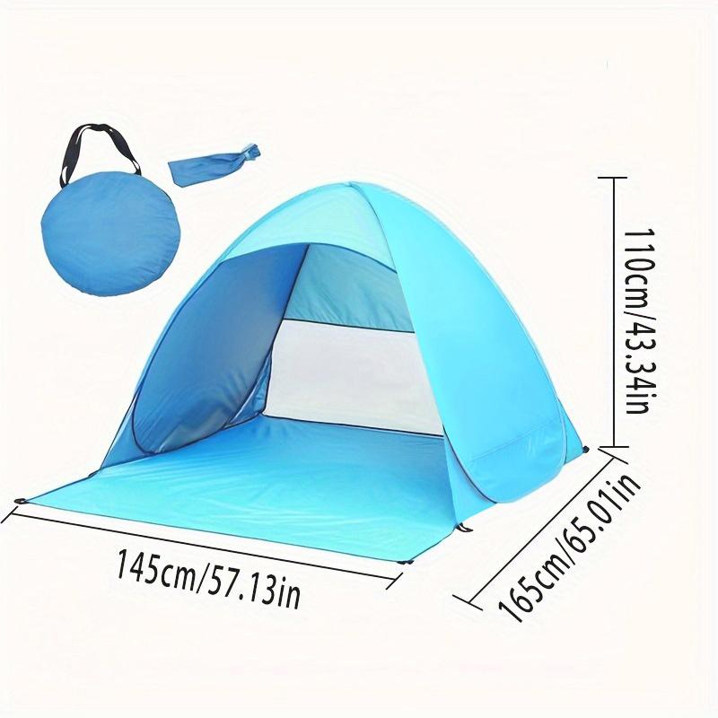 Automatic Pop Up Beach Tent, Portable Foldable Sun Shelter with UV Protection for Outdoor Seaside Use