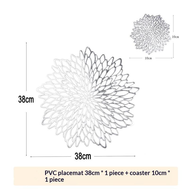 Tischsets Untersetzer Rund Abwischbar Vinyl Tischmatten Für Weihnachten Thanksgiving Esstisch Party Heimdekoration