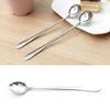 Long Handle Spoons Stainless Steel Elegant Multi Functional Stirring Spoons for Coffee Tea Dessert 3pcs Pointed Head