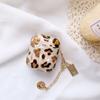 Luxury Leopard Pearl Case for Apple Airpods 1 2 3 Case Bracelet Chain Case for AirPods Pro Retro Case with Lanyard Earphone Box