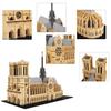LULUFUN Katedra Notre Dame Mini Bloki Budowlane Mini Zamek 3D Notre Dame de Paris Montaż Dzieci i Świętowanie Nowe Urodziny Prezent Świąteczny Zabawka,