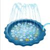 Non-Toxic Kids Inflatable Sprinkler Water Play Mat Outdoor Lawn Beach Spray Games Pad With Letters Design Summer Fun Cushion 100/170Cm